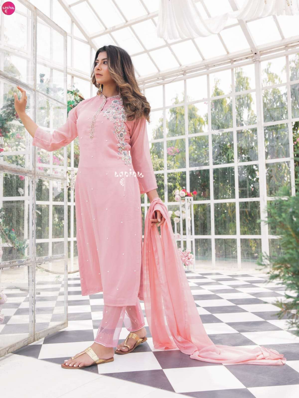 la-pink aaina vol 1 designer party wear kurtis wholesale price
