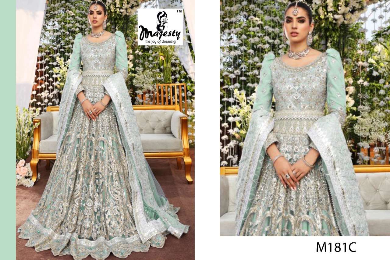 majesty noory vol 5 stylish look designer pakistani suits wholesaler surat