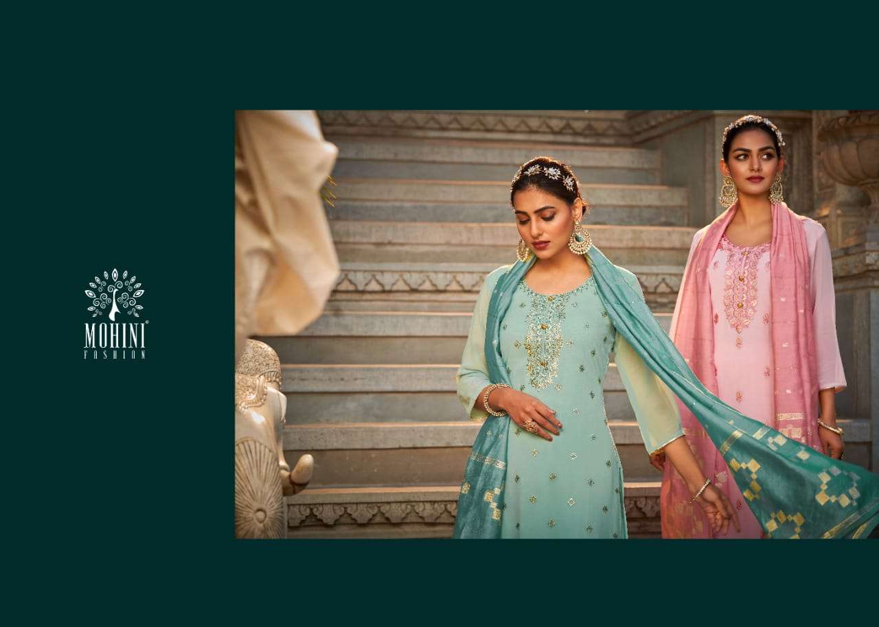 mohini fashion glamour 1301-1304 series exclusive designer salwar suits manufacturer surat 