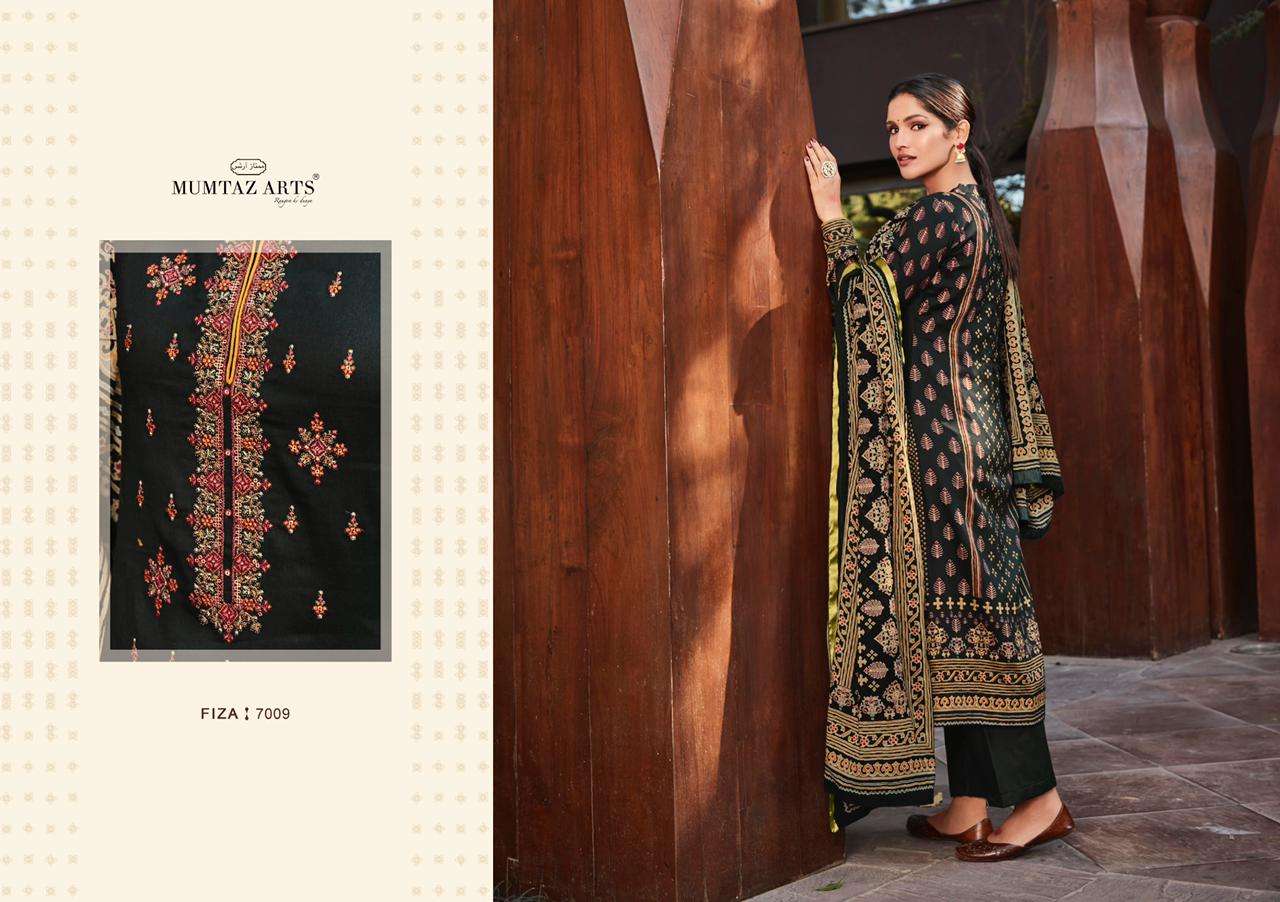 mumtaz arts fiza 7001-7010 series stylish designer salwar kameez wholesaler surat