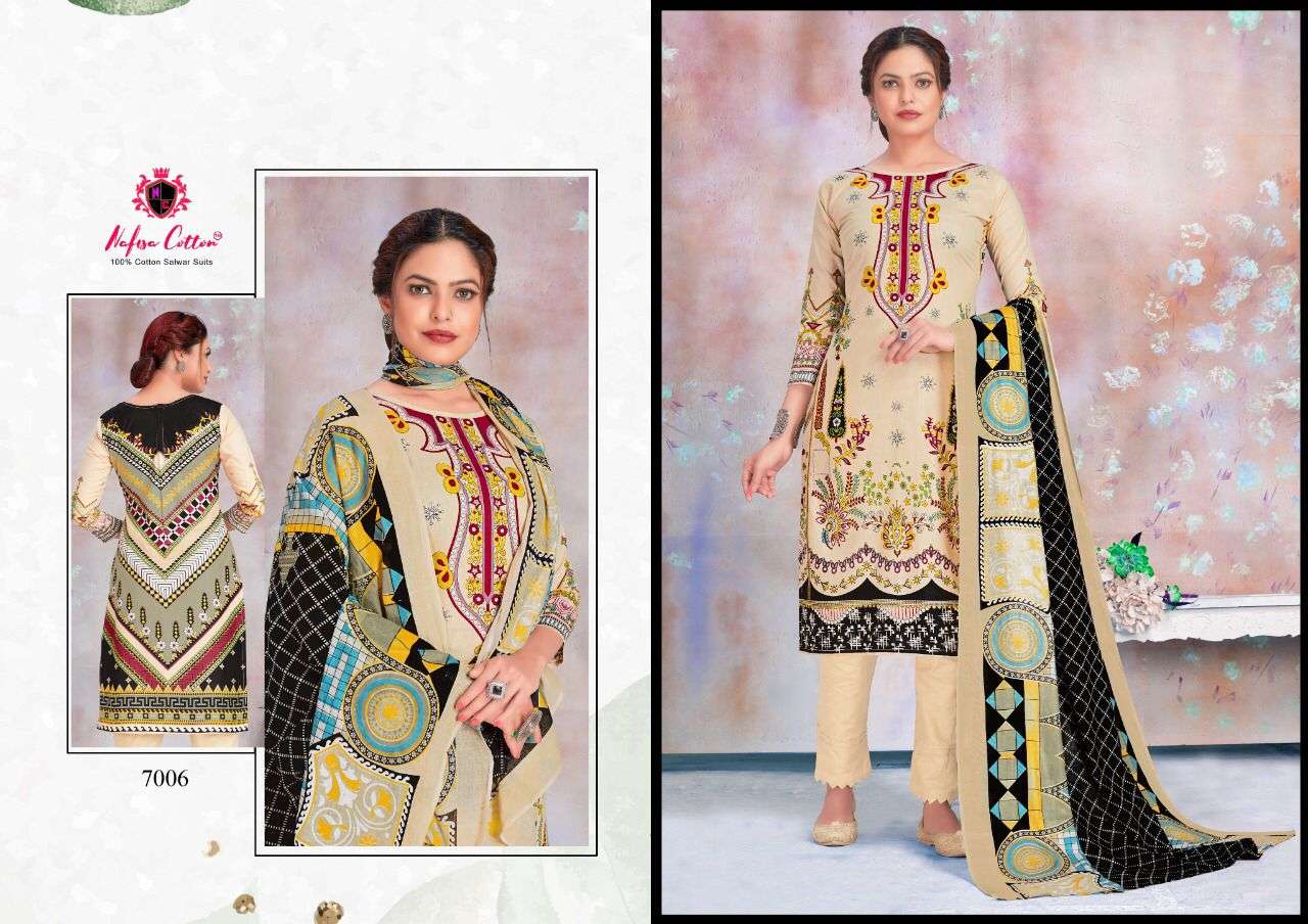 nafisa cotton sahil designor cotton collection vol 7 pakistani designer salwar kameez wholesaler surat