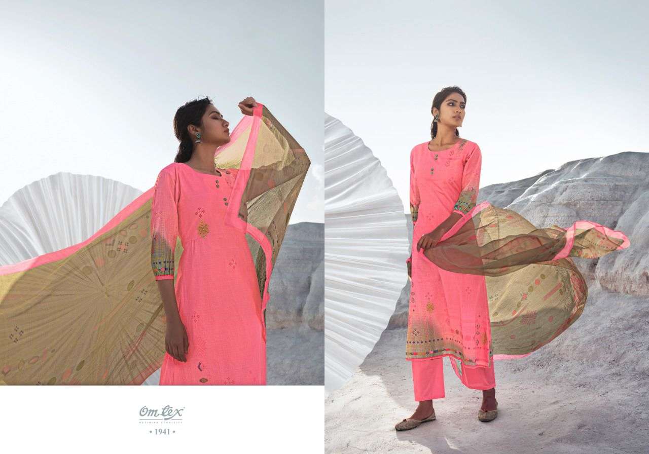 om tex shore 1941-1946 series stylish designer salwar suits online market surat