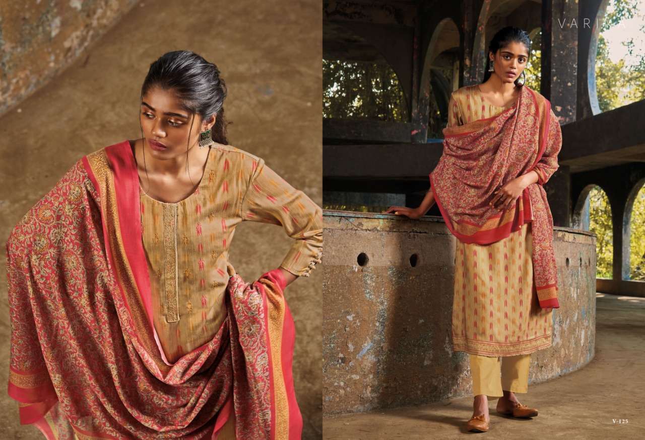 om tex vamika 121-128 series stylish designer salwar suits wholesaler surat