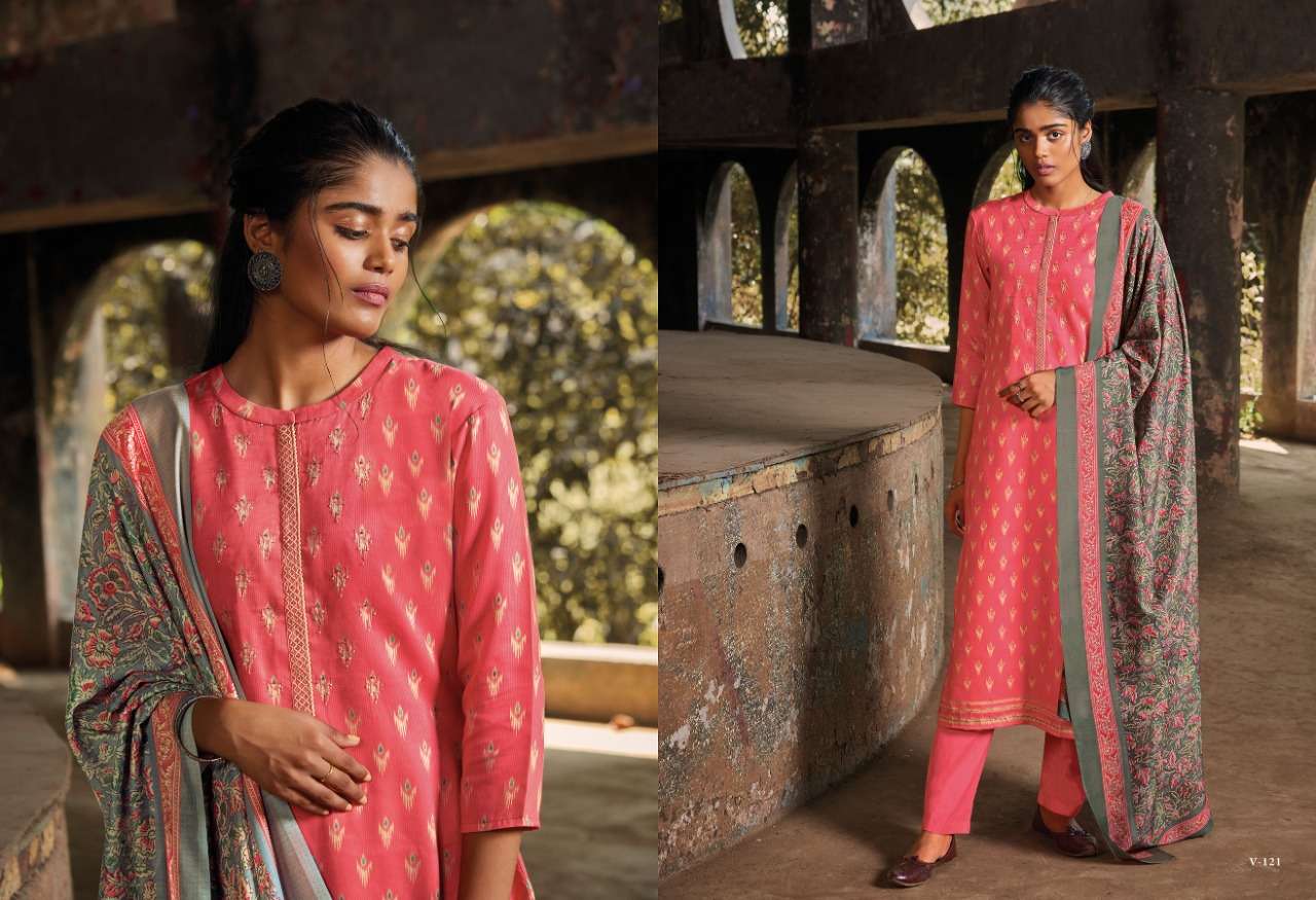 om tex vamika 121-128 series stylish designer salwar suits wholesaler surat