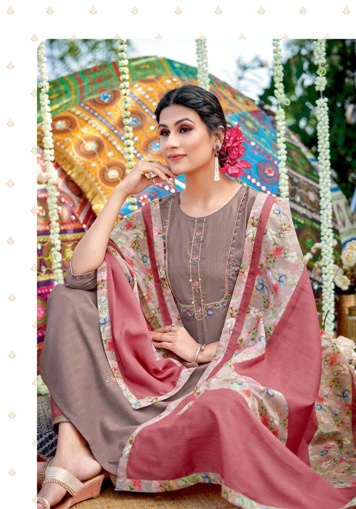 pink mirror threads 1001-1006 series exclusive designer kurti online market