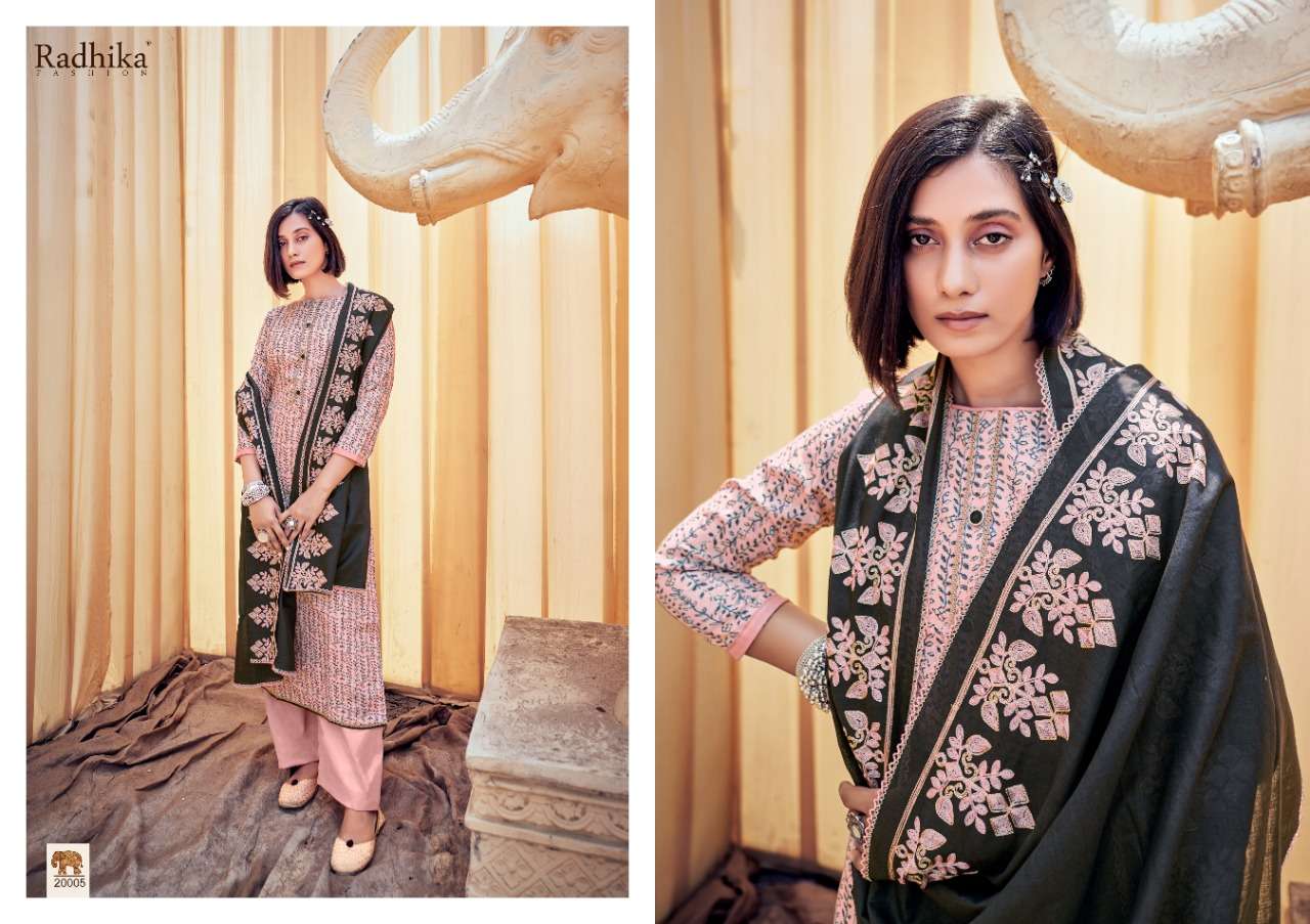 radhika fashion blossom vol 8 unstich designer salwar kameez wholesaler surat