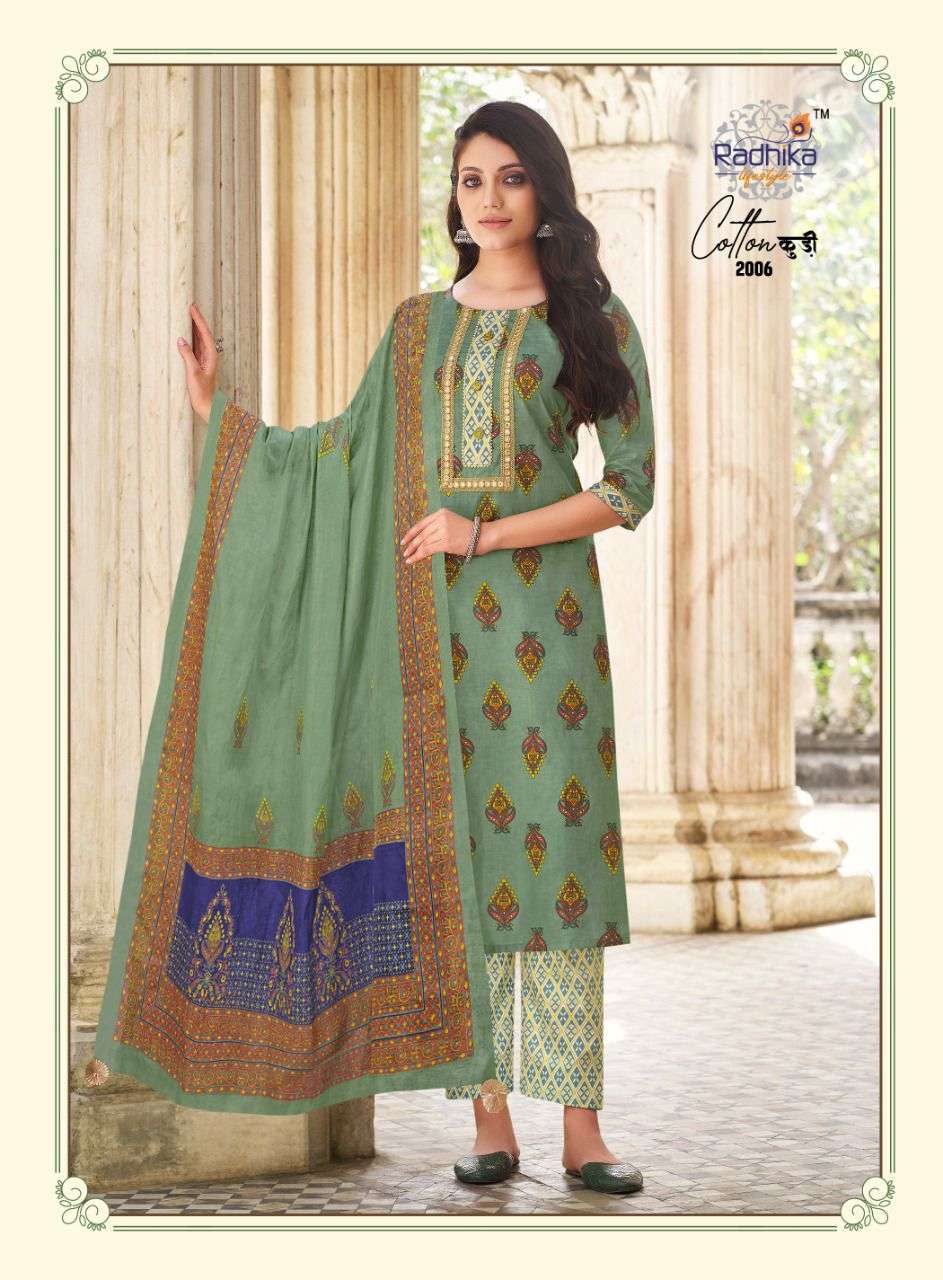 radhika lifestyle cotton kudi vol 2 fancy designer kurti catalogue manufacturer surat 