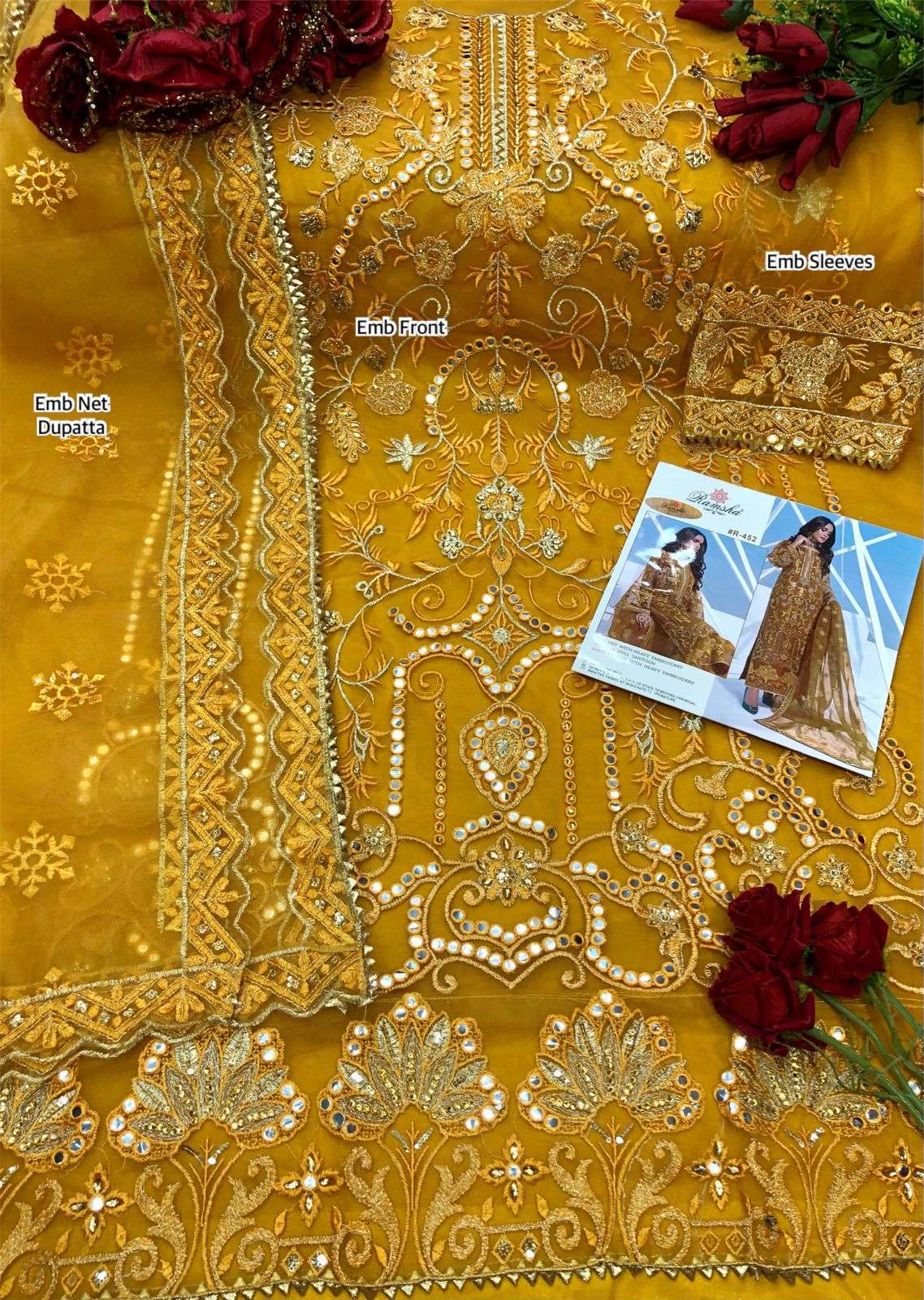 ramsha 452&436 exclusive designer pakistani suits wholesaler surat