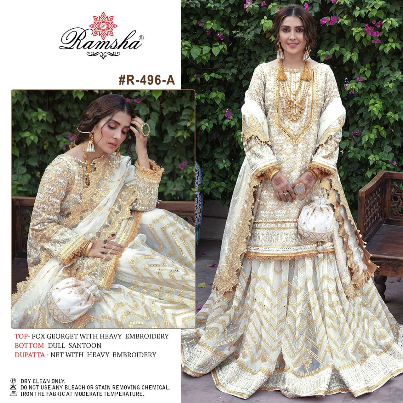 ramsha 496 series stylish designer pakistani salwar kameez wholesaler surat