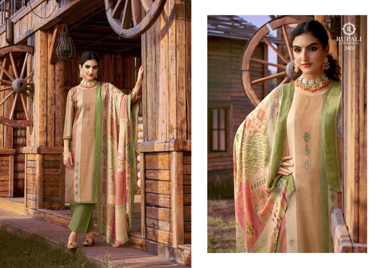rupali fashion victoria 2401-2408 series fancy designer salwar kameez collection 2022