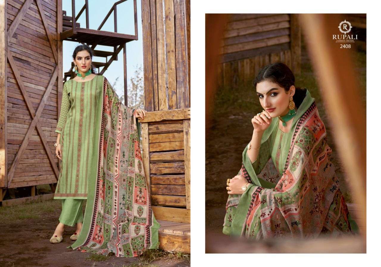 rupali fashion victoria 2401-2408 series fancy designer salwar kameez collection 2022