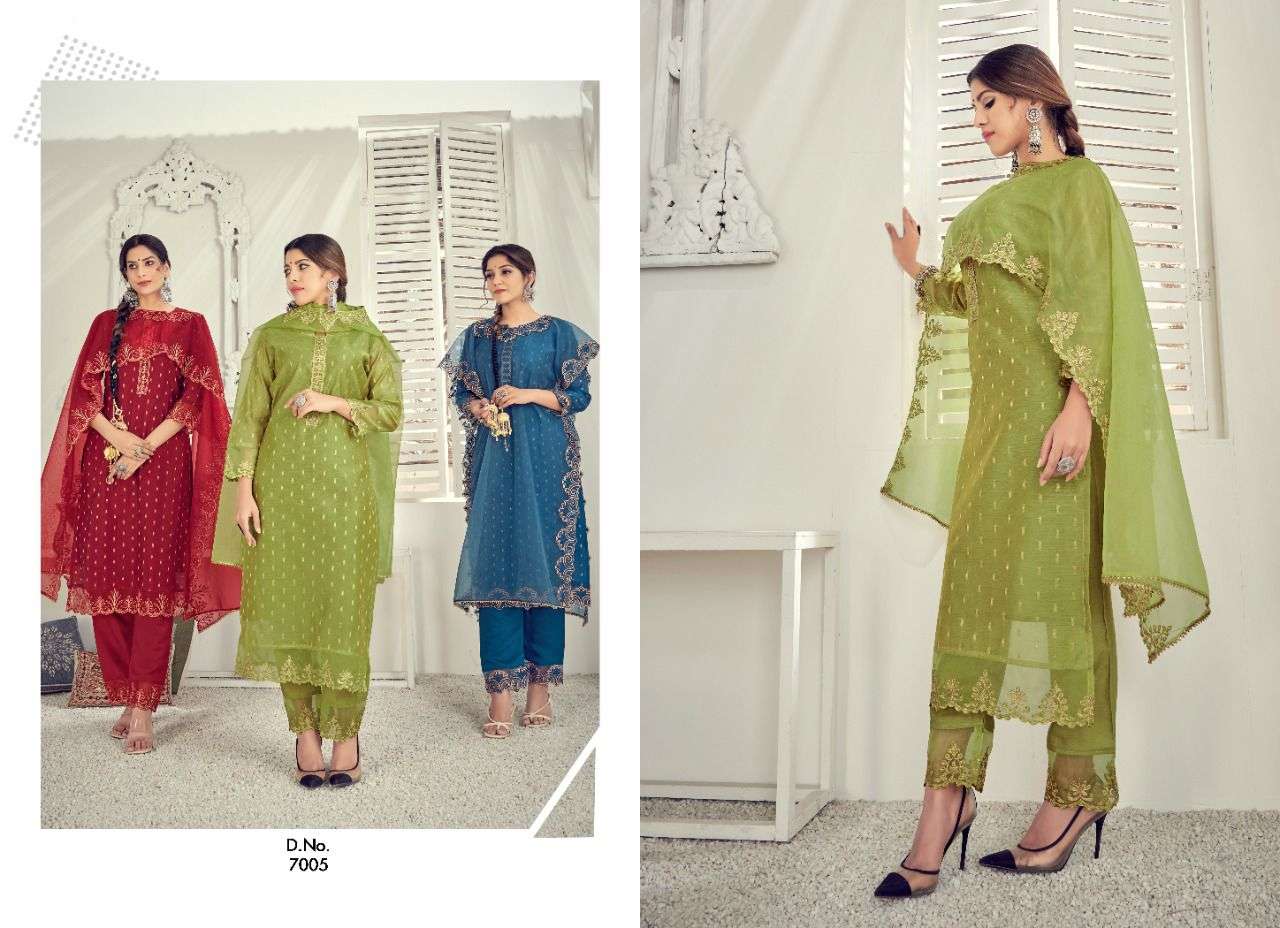 seven threads trisha 7001-7007 series stylish look designer kurti catalogue online