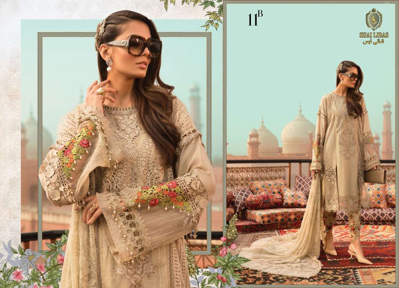 shai libas maria b luxury lawn designer cotton dupatta salwar kameez wholesale price