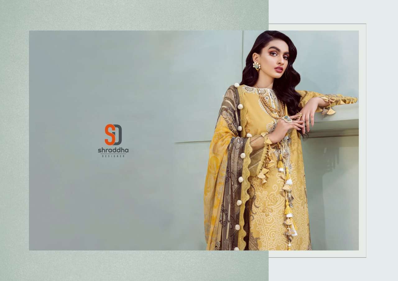  shraddha designer vintage vol 7 cotton pakistani designer salwar kameez wholesaler surat 