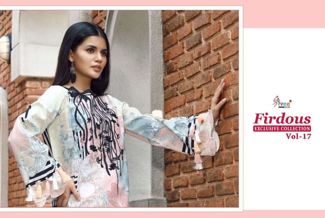 shree fabs firdous exclusive collection vol 17 cotton pakistani designer salwar kameez wholesaler india