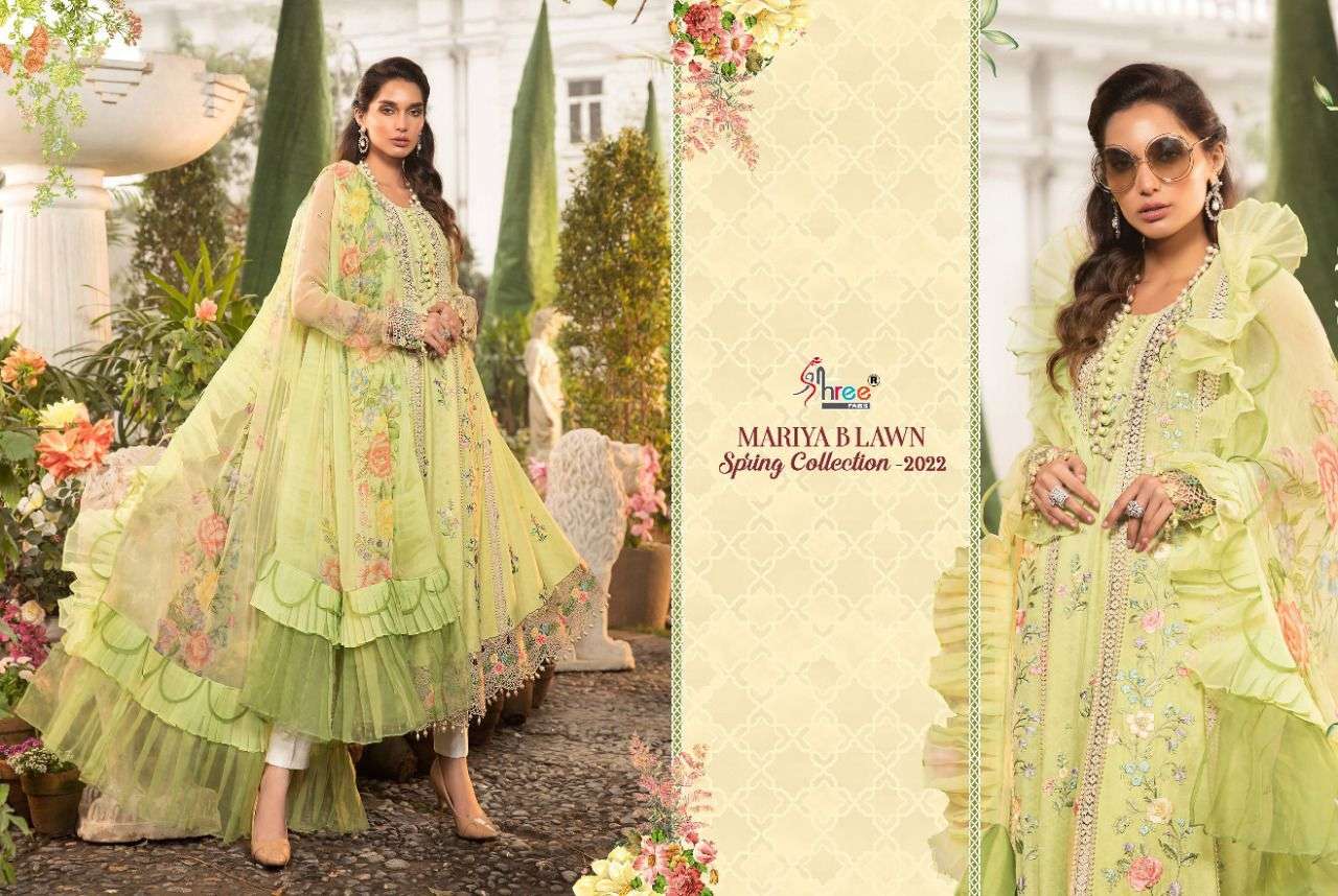 shree fabs mariyab lawn spring collection 2022 cotton pakisatni salwar kameez online