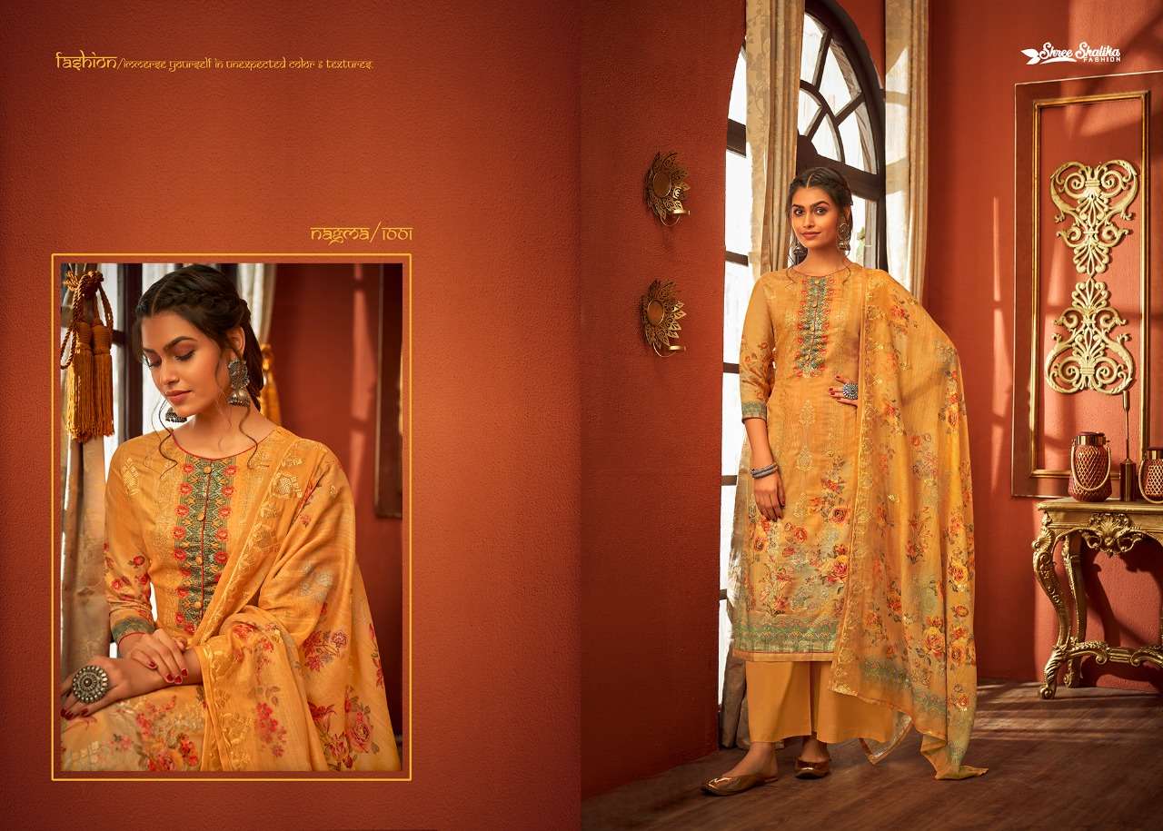 shree shalika fashion nagma 1001-1008 series stylish-designer-salwar-suits-manufacturer-surst
