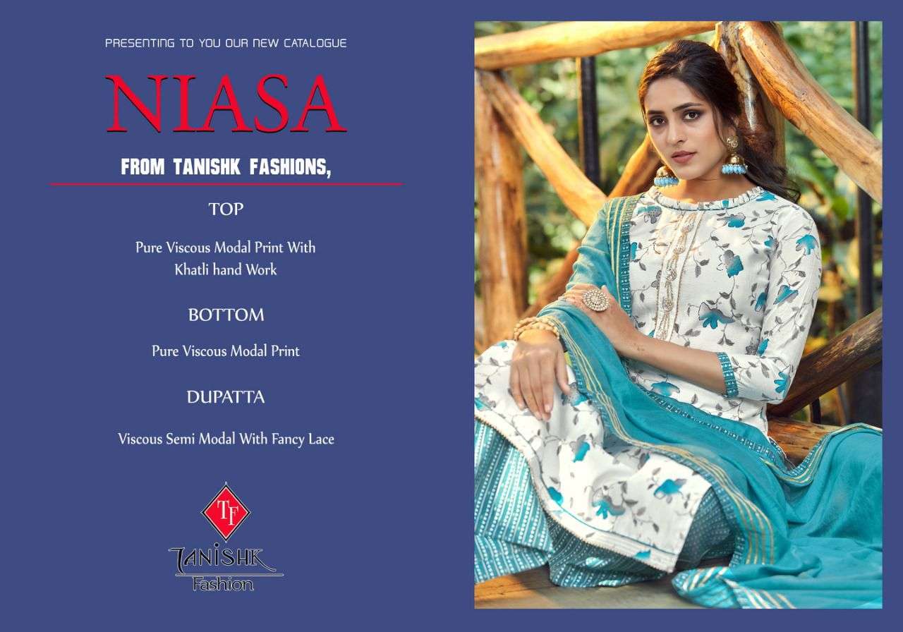 tanishk fashion niasa exclusive designer salwar suits wholesaler surat 