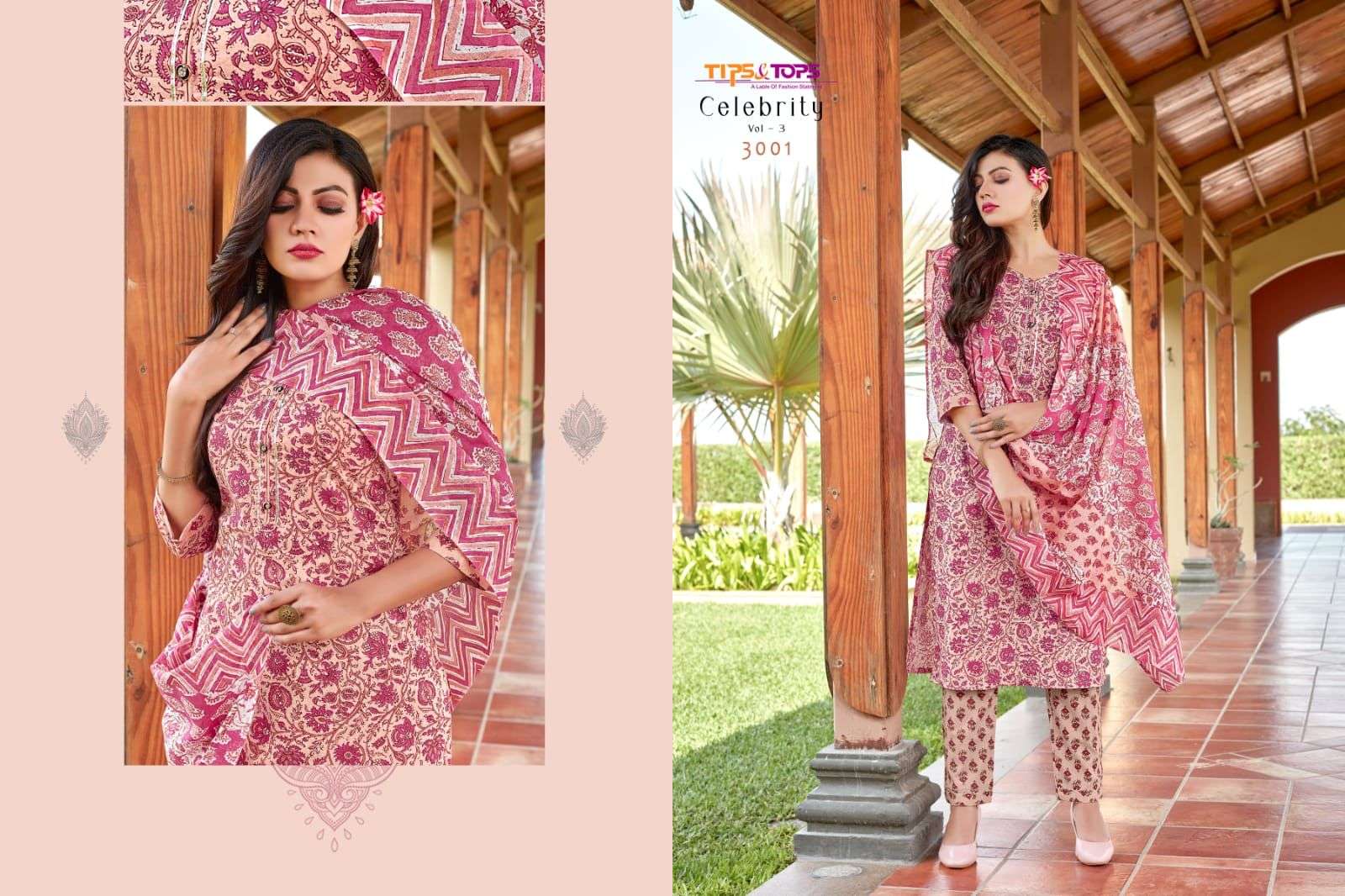 tips&tops celebrity vol 3 stylish designer kurti catalogue wholesaler surat