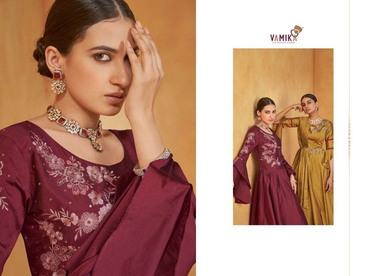vamika pallavi 6001-6008 series stylish look designer kurti catalogue new collection