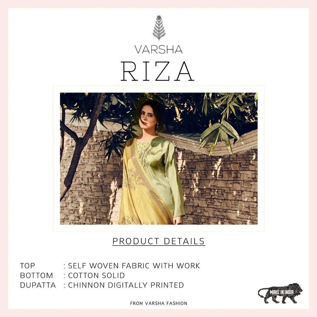 varsha fashion riza 121-124 series indian designer salwar kameez wholesaler surat