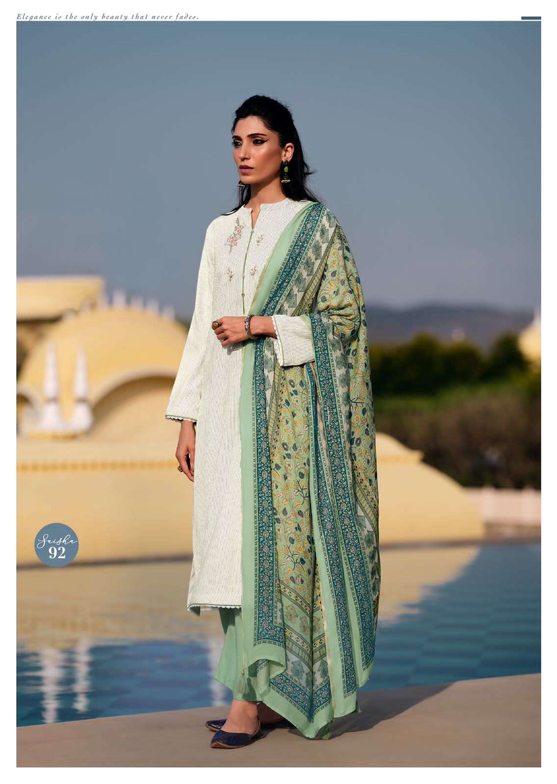 varsha fashion saisha 91-93 series indian designer salwar kameez manufacturer surat