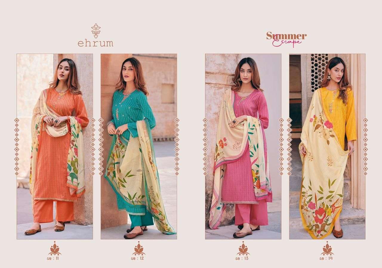 varsha fashion summer escape exclusive designer salwar suits new collection