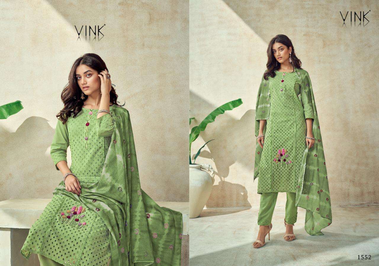 vink chikankari vol 2 1551-1556 series exclusive designer kurti catalogue collection 2022