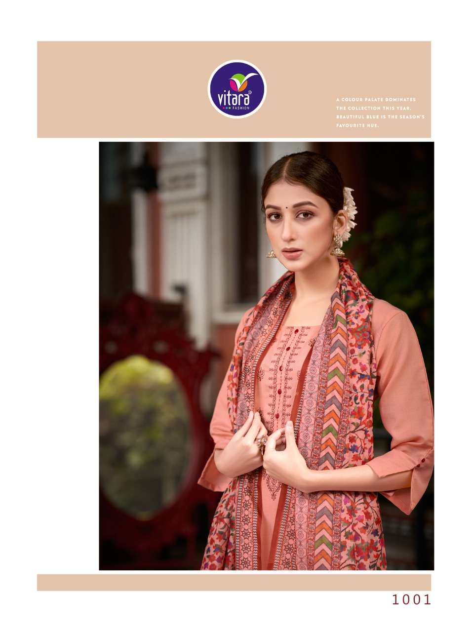 vitara fashion vercheli 1001-1005 series trendy designer kurti catalogue manufacturer surat