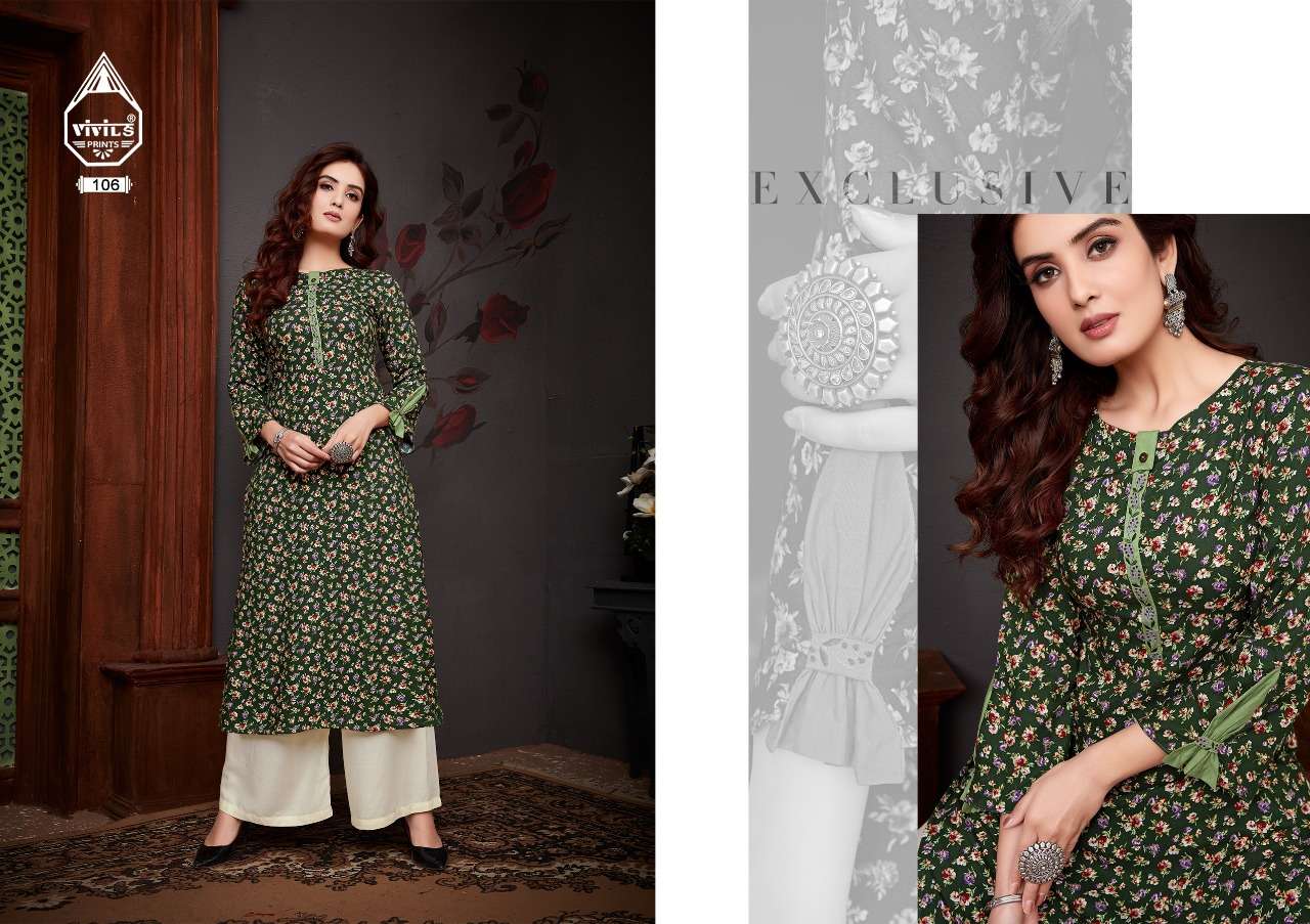 vivils silk mils kaash vol 3 stylish designer look kurti catalogue manufacturer surat 
