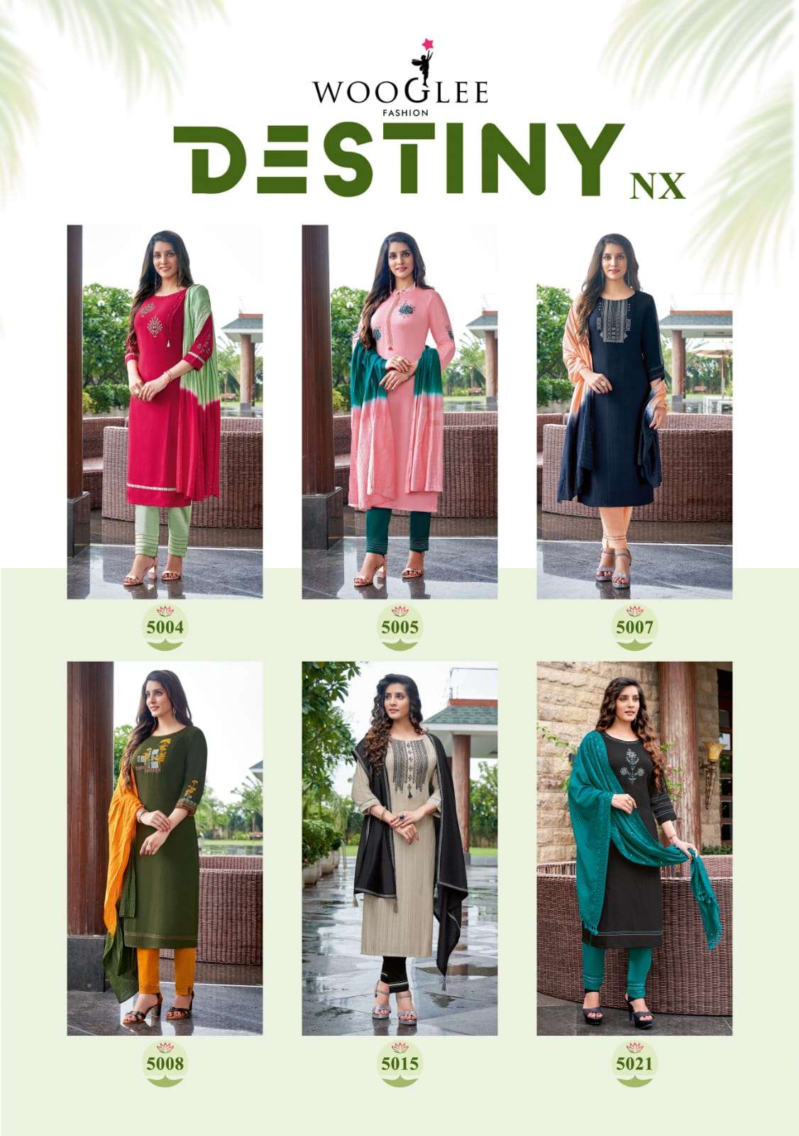 wooglee destiny nx gorgeous look designer kurti catalogue wholesale price surat