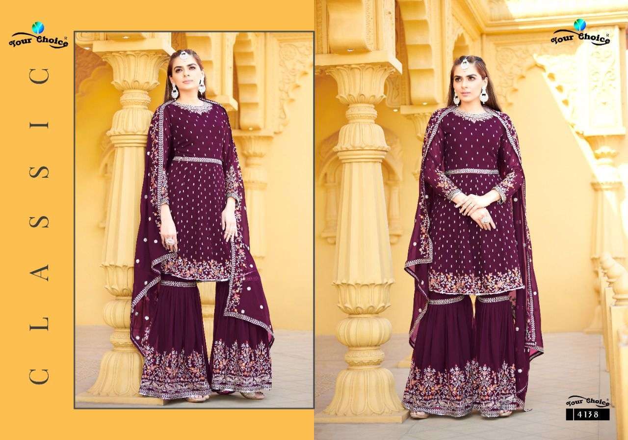your choice benz 4138-4143 exclusive designer party wear salwar suits manufacturer surat