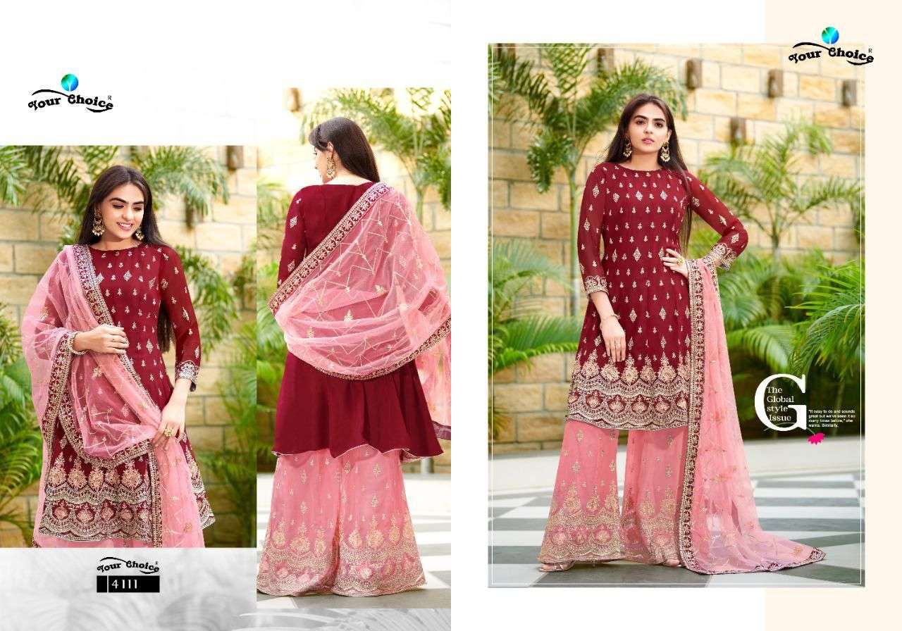 your choice glories vol 2 4109-4113 series party wear salwar suits online 