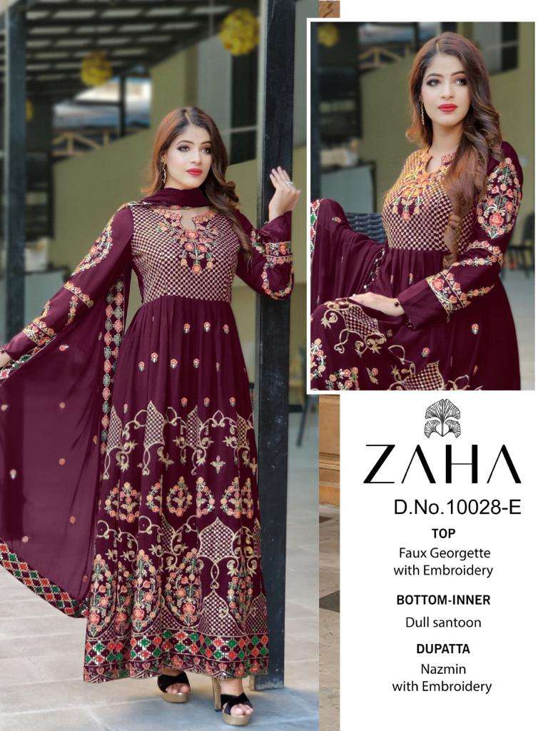 zaha 10028 series exclusive designer salwar suits wholesale market india 
