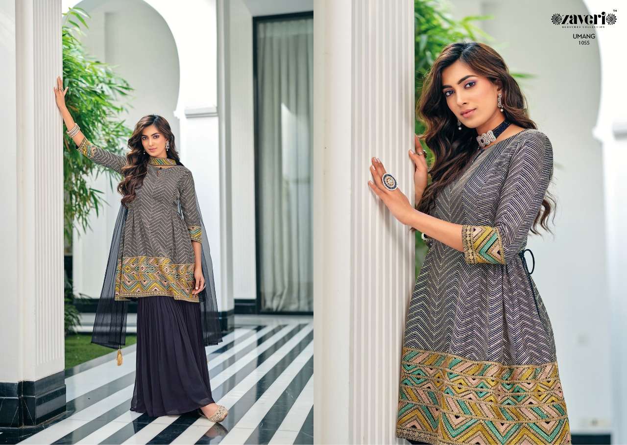 zaveri umang exclusive designer party wear dress online supplier surat