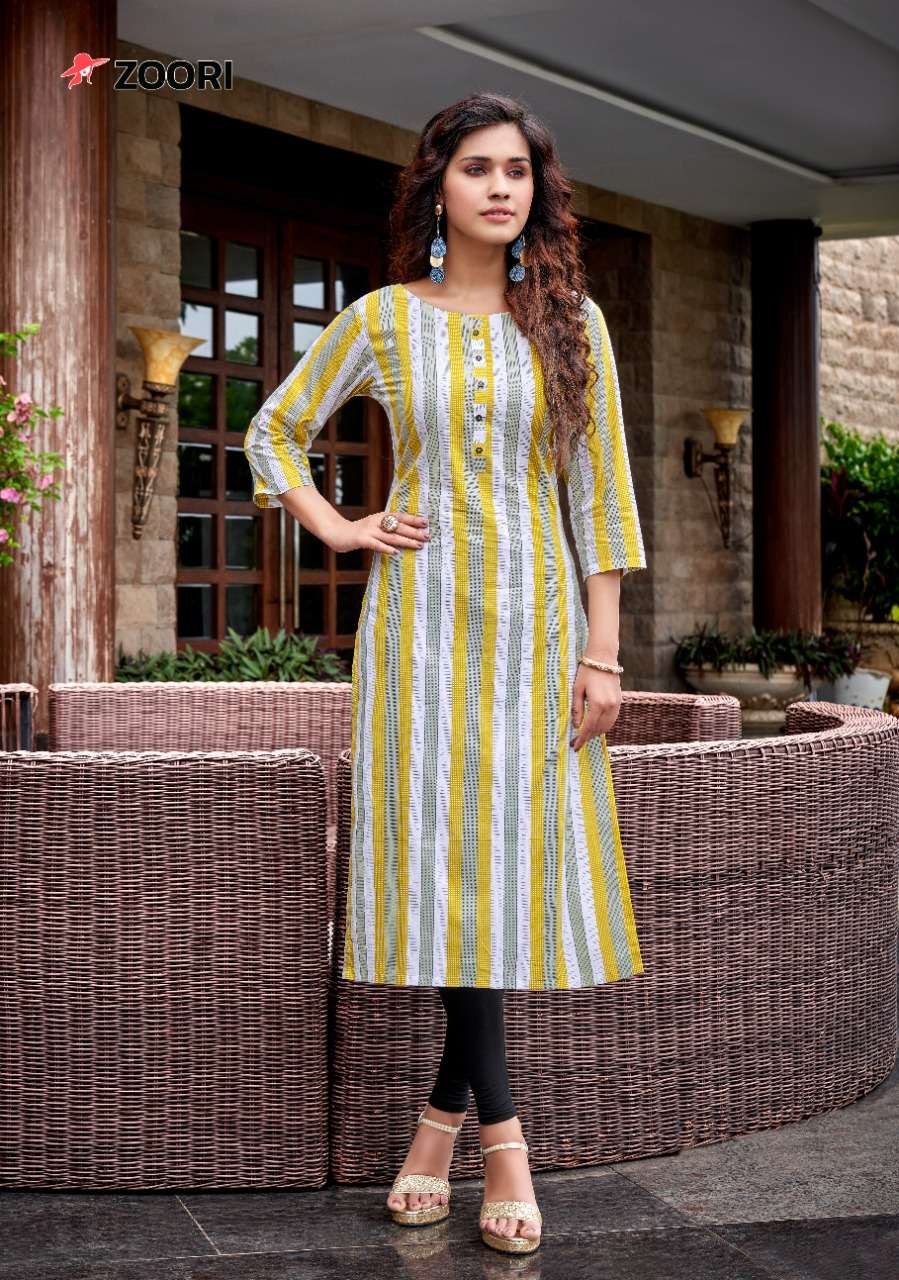 zoori akshara vol 14 stylish designer kurti catalogue manufacturer surat 