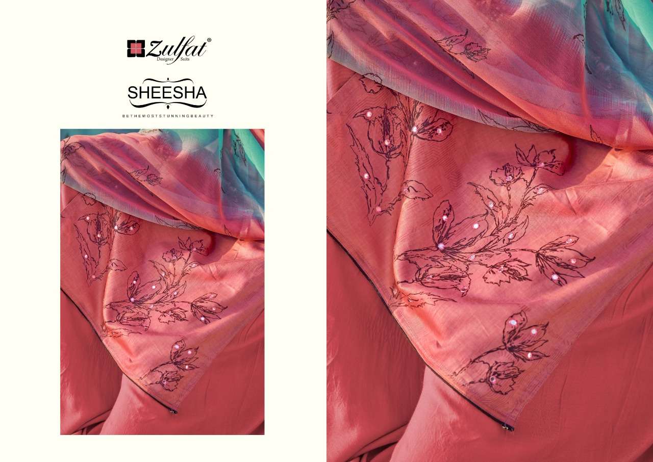 zulfat designer sheesha fancy designer salwar kameez online supplier surat