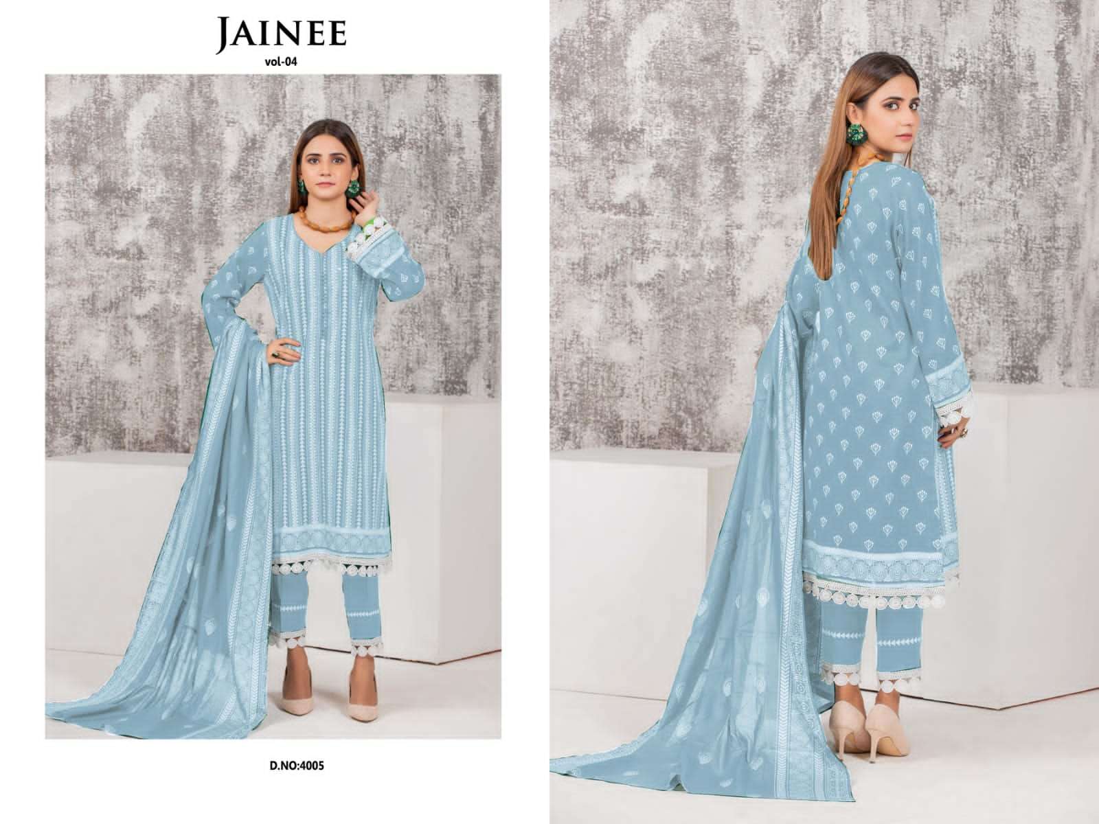 agha noor jainee vol 4 luxury lawn Cotton designer salwar kameez online shopping surat 