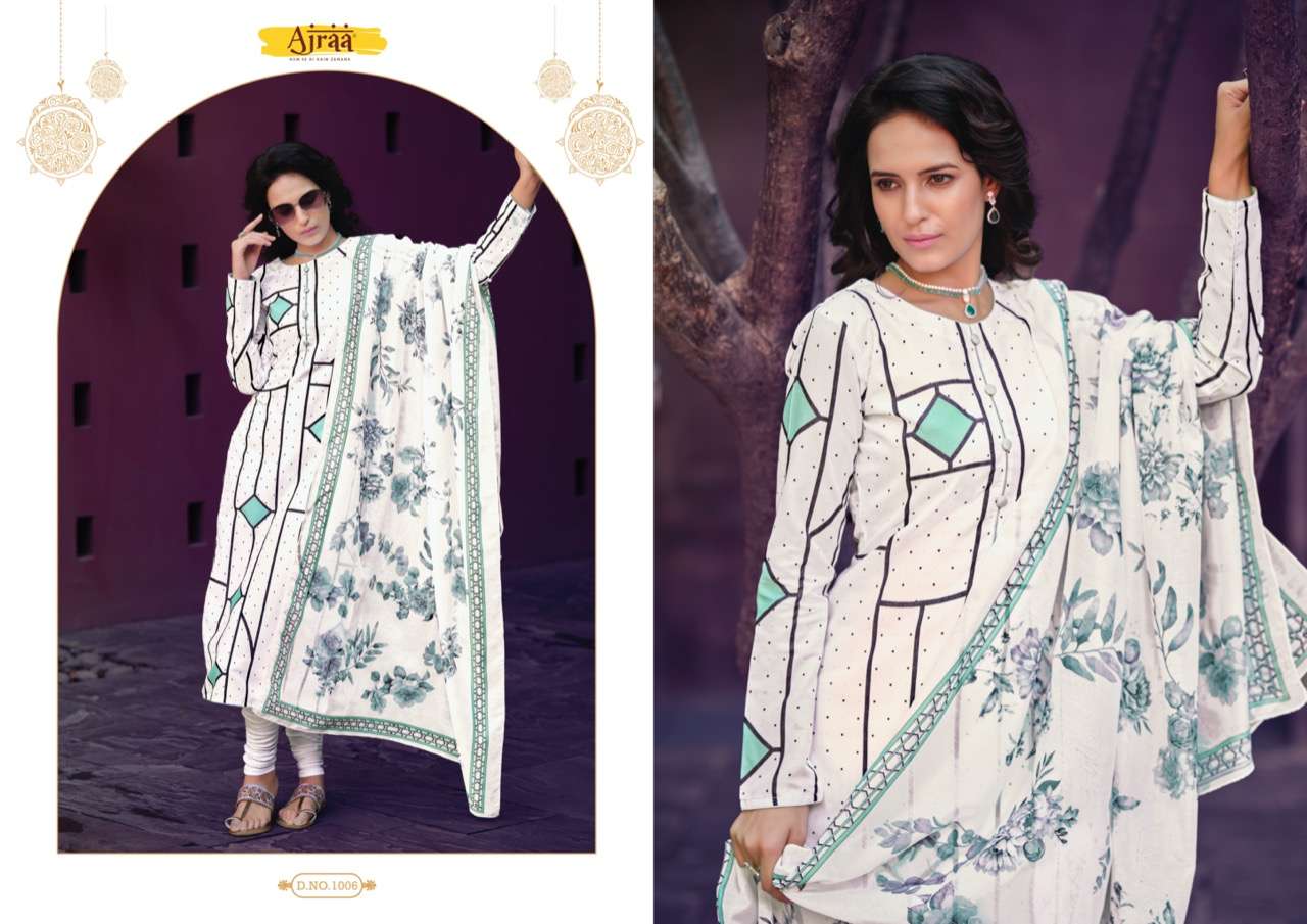 ajraa vogue 1001-1007 series sumer wear salwar kameez collection wholesale price 