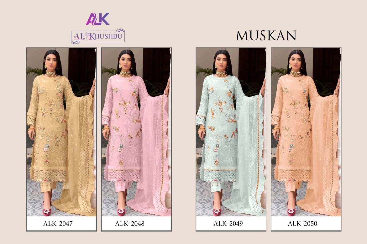 al khushbu by muskan series 2047 - 2050 georgette pakistani party wear salwar kameez online seller surat  