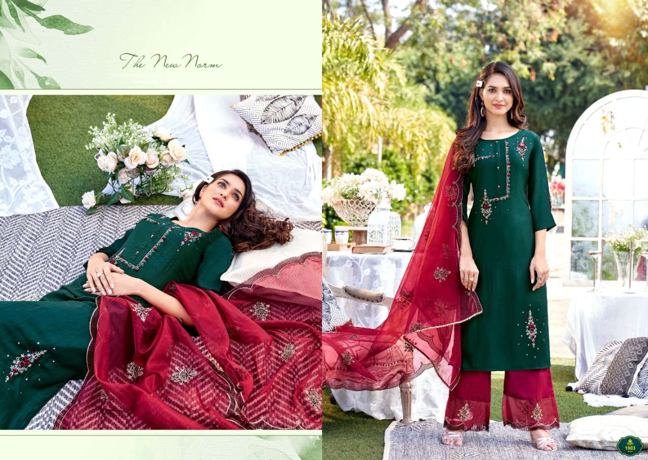 amaaya garments by swara series 1001 - 1006 chinon silk designer stich salwar kameez online wholesaler surat