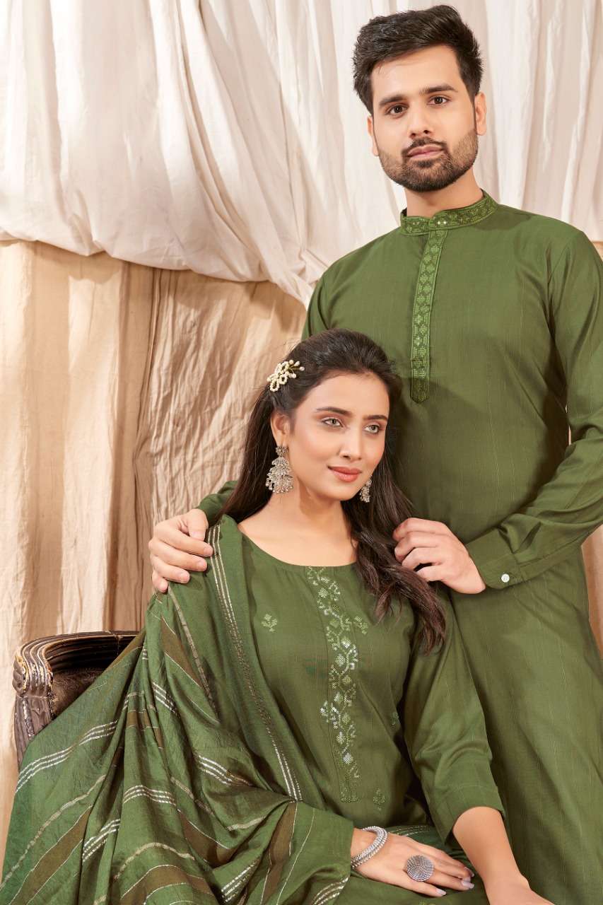 banwery royal couple vol 10 designer look combo of kurta with pyjama and kurtis pants dupatta collection wholesale price 