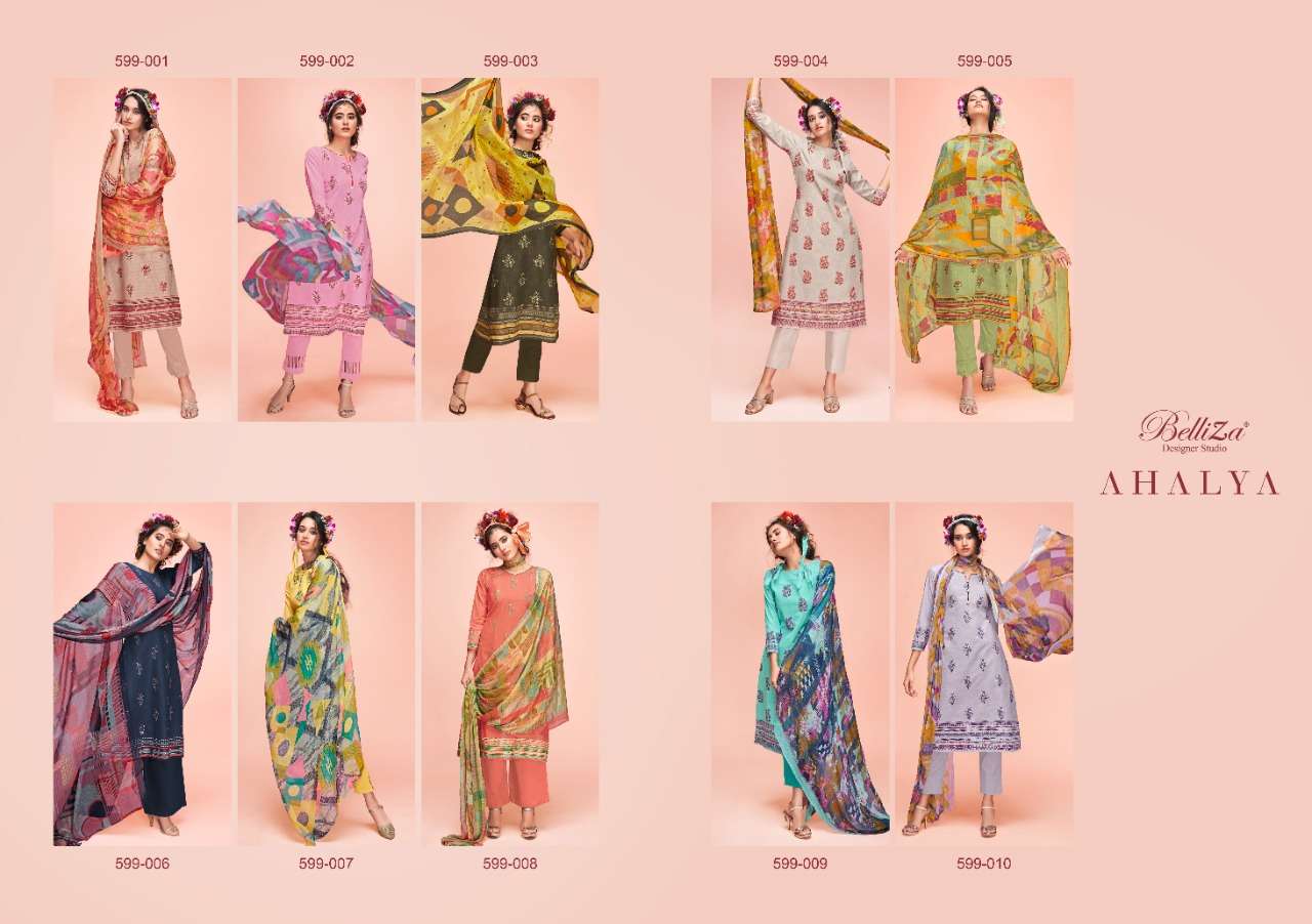 belliza designer by ahalya designer cotton salwar kameez wholesaler online shopping surat