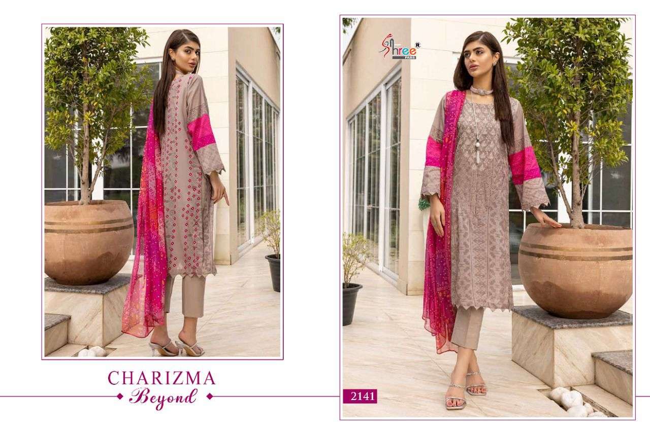 charizma beyond by shree fabs cotton dupatta pakistani dress material collection surat