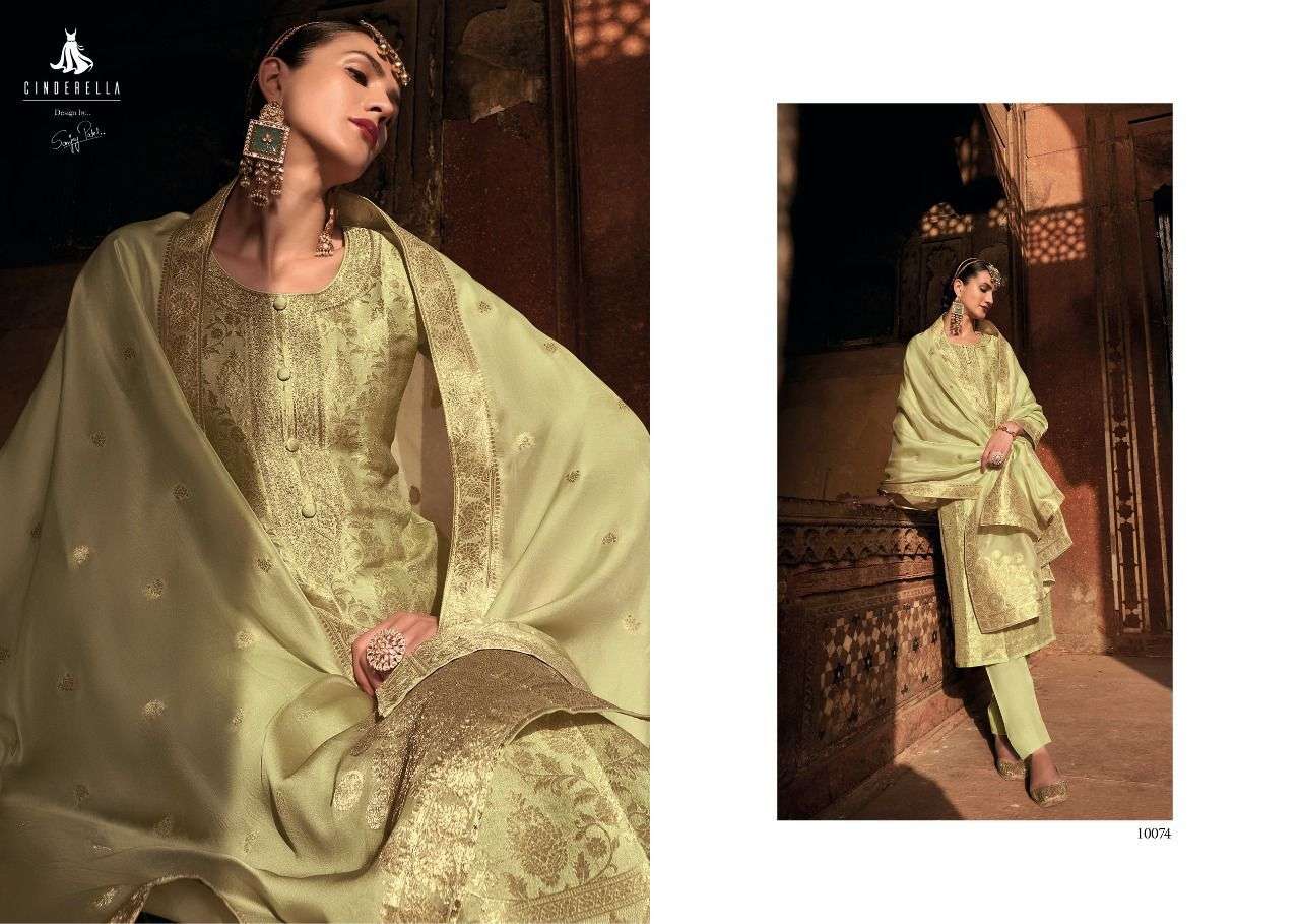 cinderella by golden weave banarsi silk indian designer salwar kameez online wholesaler at surat 
