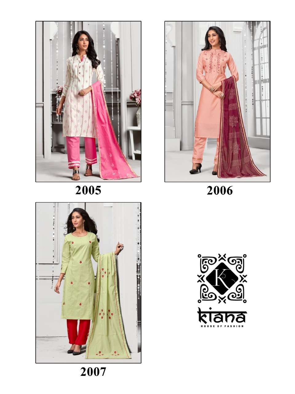 crystal vol  2 kiana fashion chanderi silk  reyon top salwar kameez onlilne collection surat dealer 