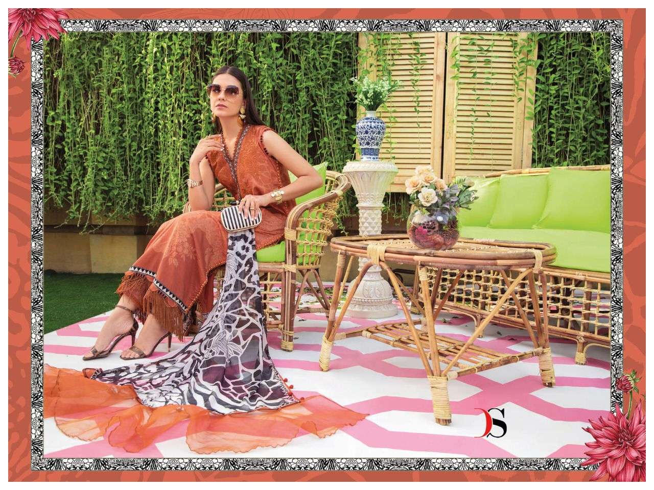 deepsy suits by maria b mprint remix chiffon dupatta salwar kameez online supplier wholesaler surat
