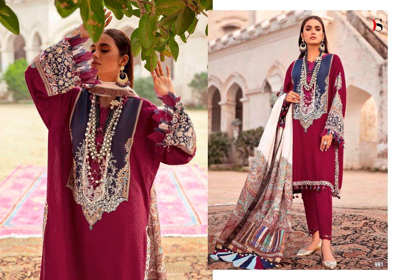 deepsy suits by sana safinaz lawn cotton designer pakistani collection wholesale dealer surat