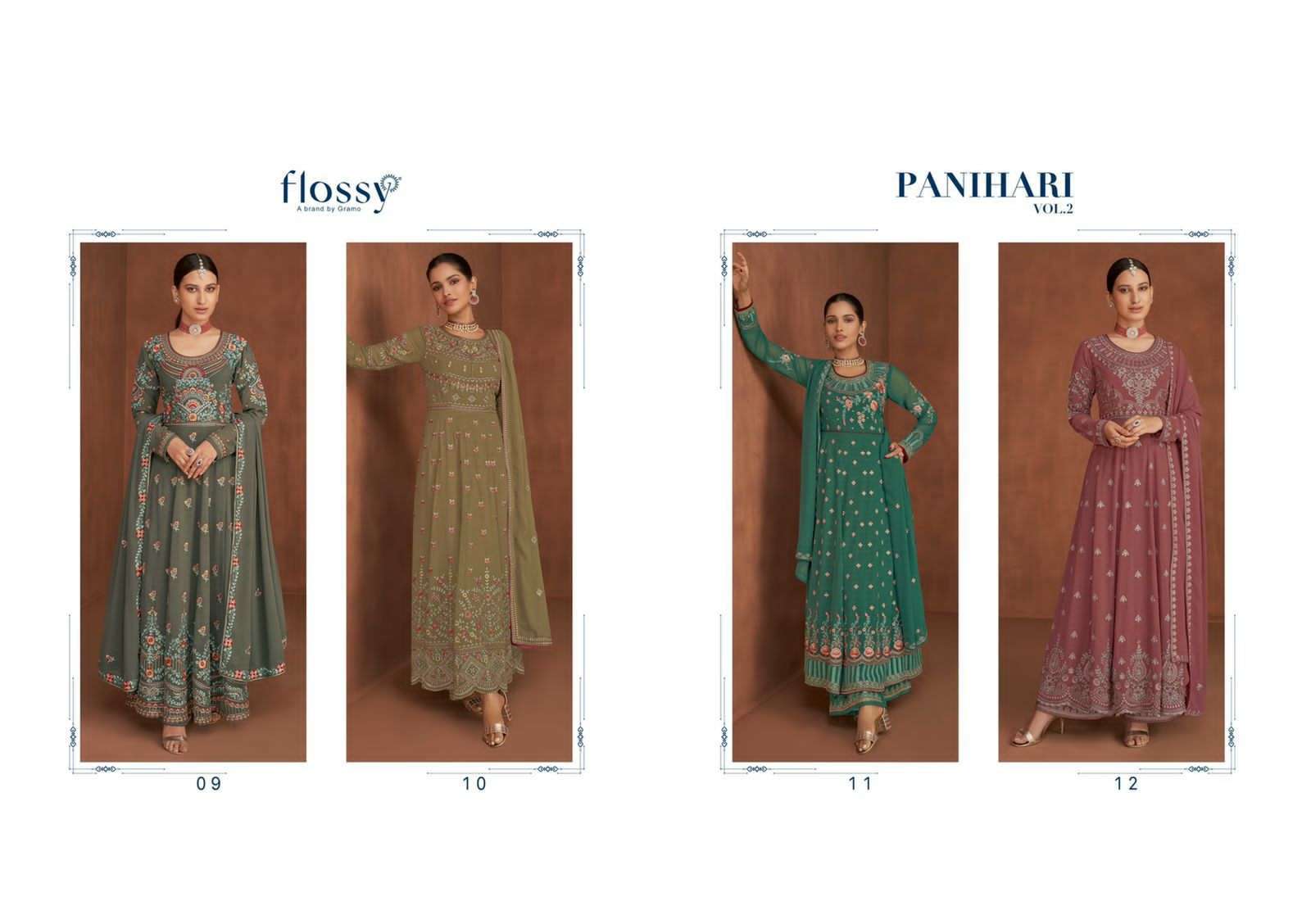 flossy panihari vol 1 fancy long  salwar kameez collection surat