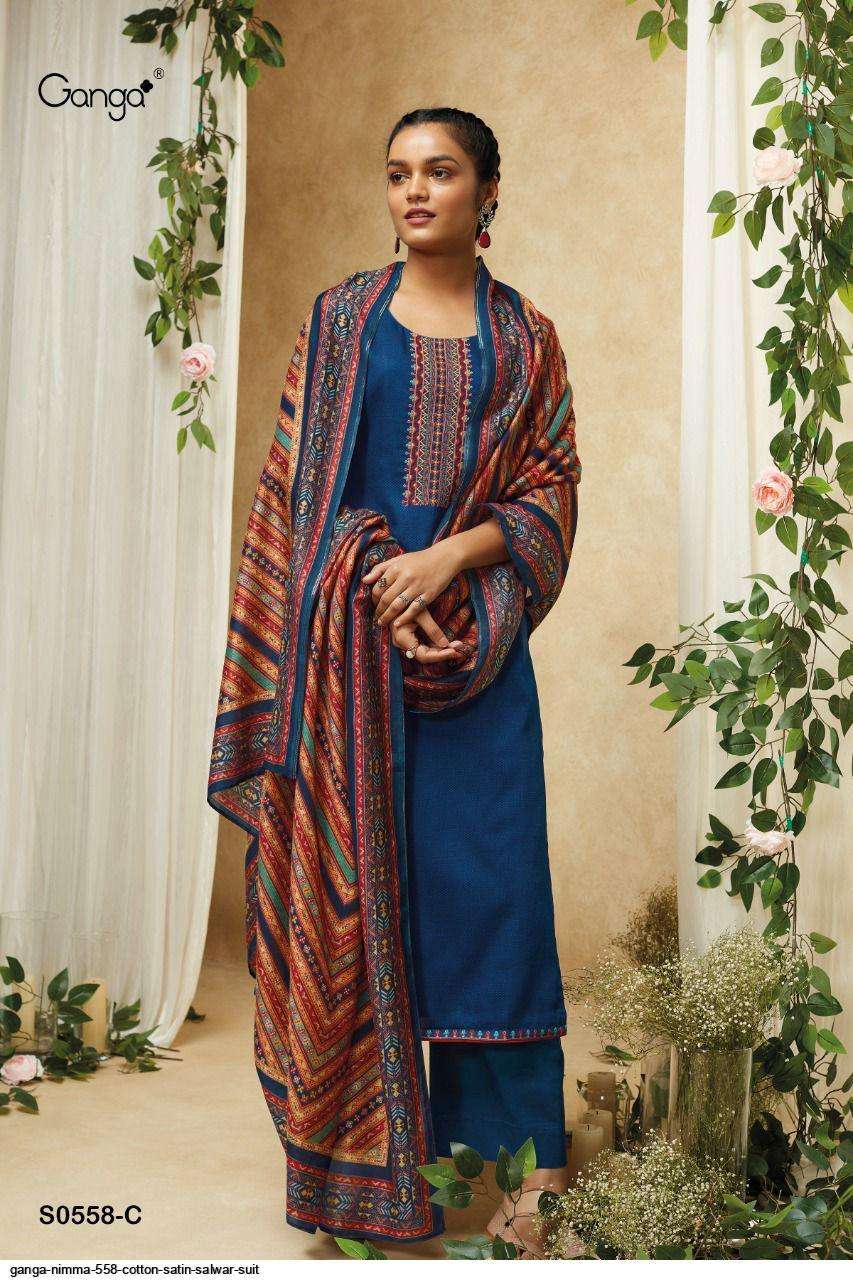 ganga nimma 558 series punjabi dress material collection wholesale price